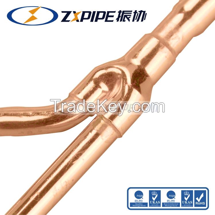 copper branch pipe disperse pipe 