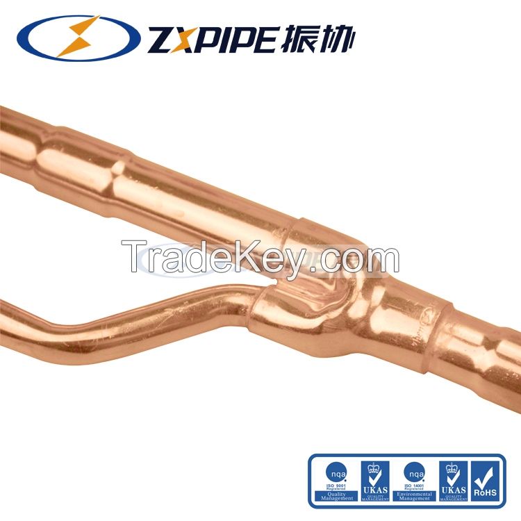 copper branch pipe copper disperse pipe Mcquay branch oipe