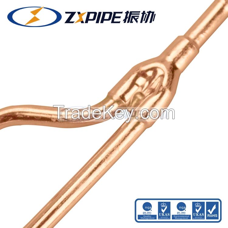 copper branch pipe disperse pipe 