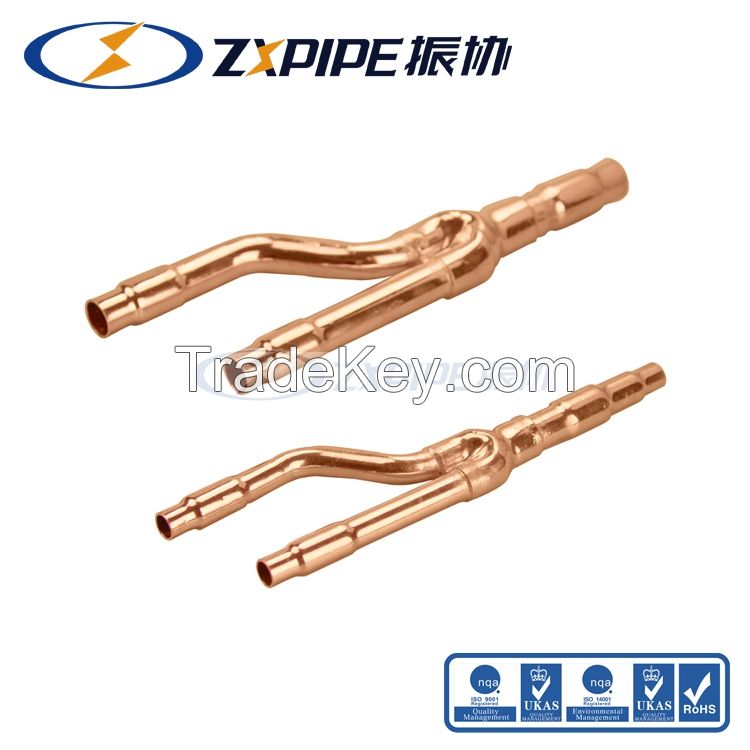 copper branch pipe disperse pipe Gree copper branch pipe