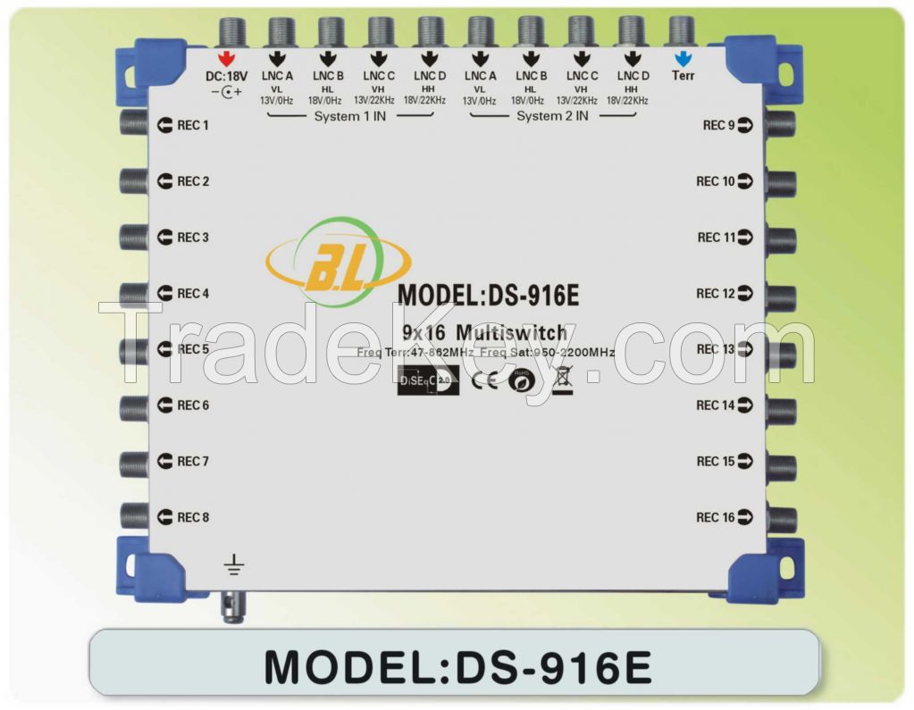 Satellite multiswitch DS-916E