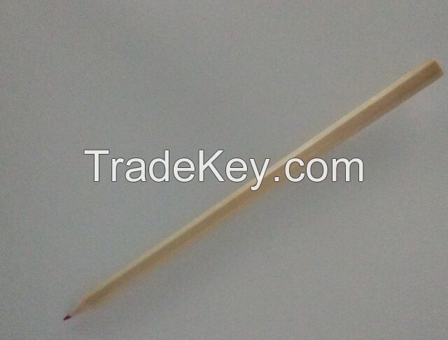 high quality nature color wooden pencils HB with or without eraser head