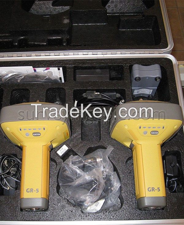 Topcon Dual Base and Rover GR-5 set used