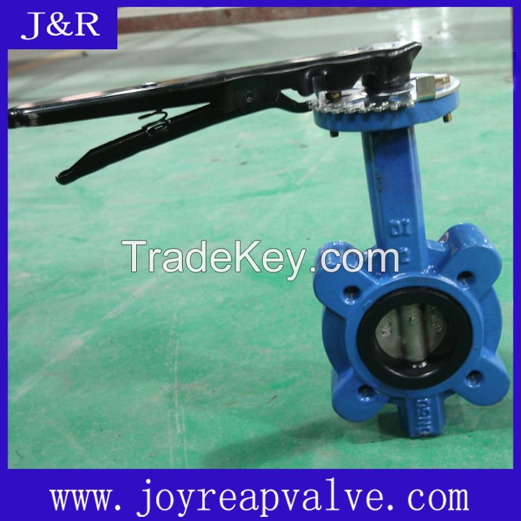 DN200 Lug butterfly valve with handle