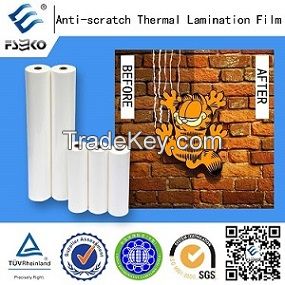 anti-scrartch matt thermal lamination film