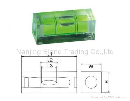 Plastic Square Section Vials Level