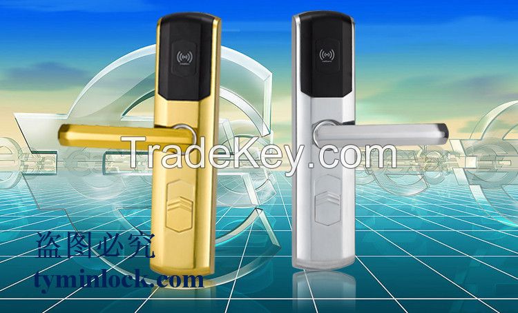 Stainless Steel Hotel RFID Card Reader Door Lock