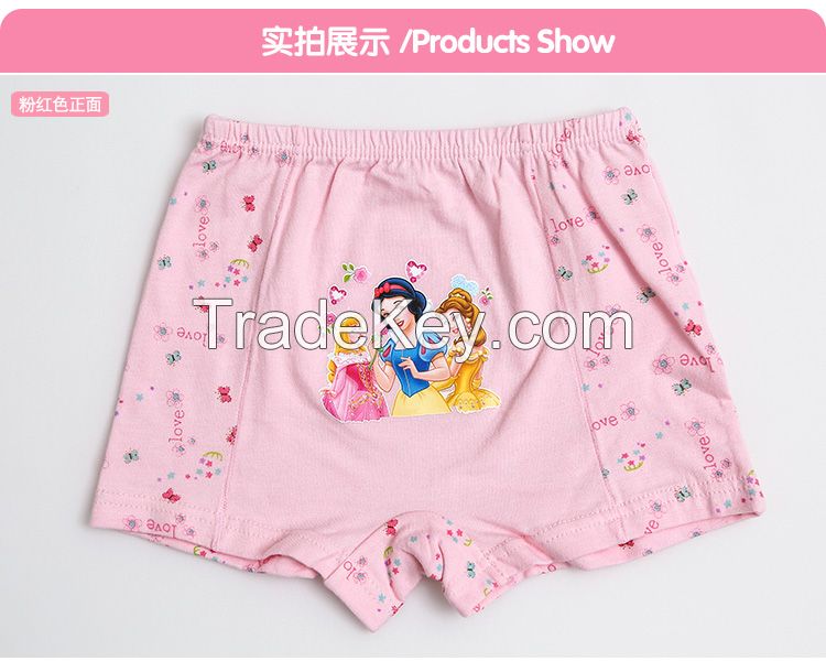 Hot sale princess print girls' panties girls brief