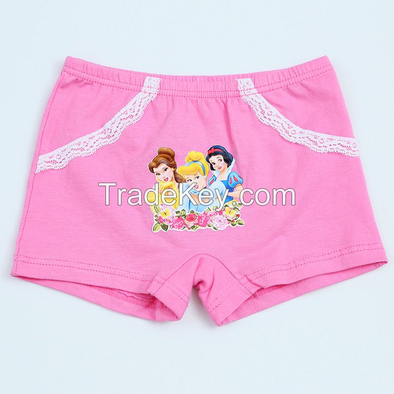 Lovely princess print girls&#039; panties girls brief