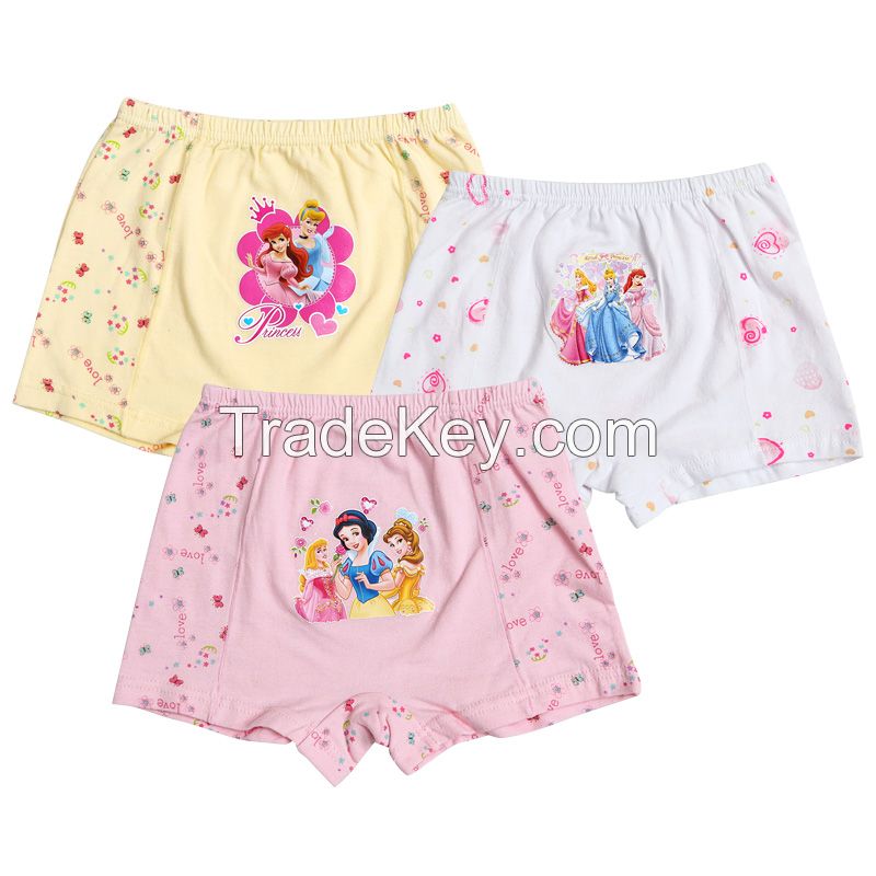 Hot sale princess print girls&#039; panties girls brief