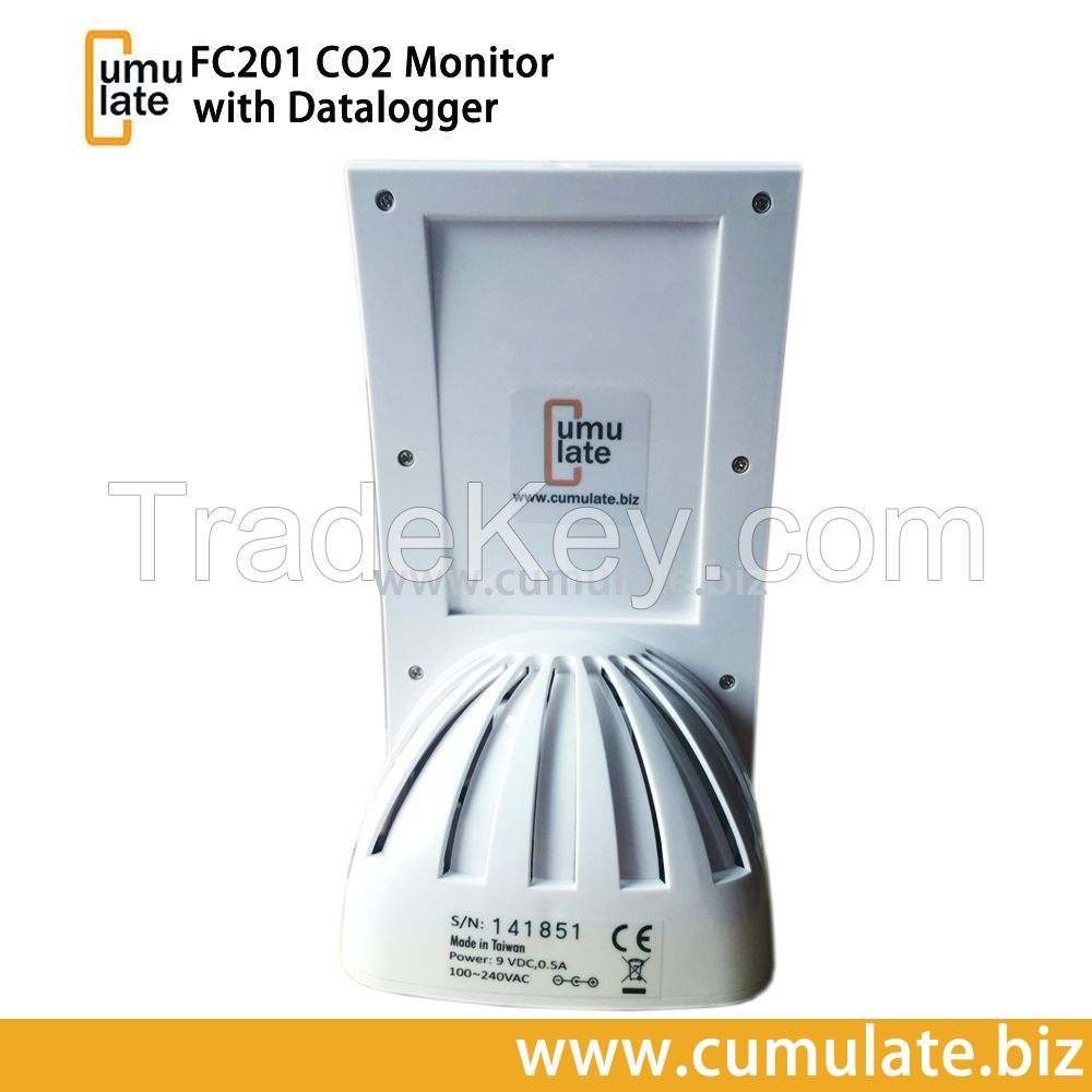 CUMULATE FC201 Carbon Dioxide Thermo-hygro Desktop Datalogging Air Quality Monitor