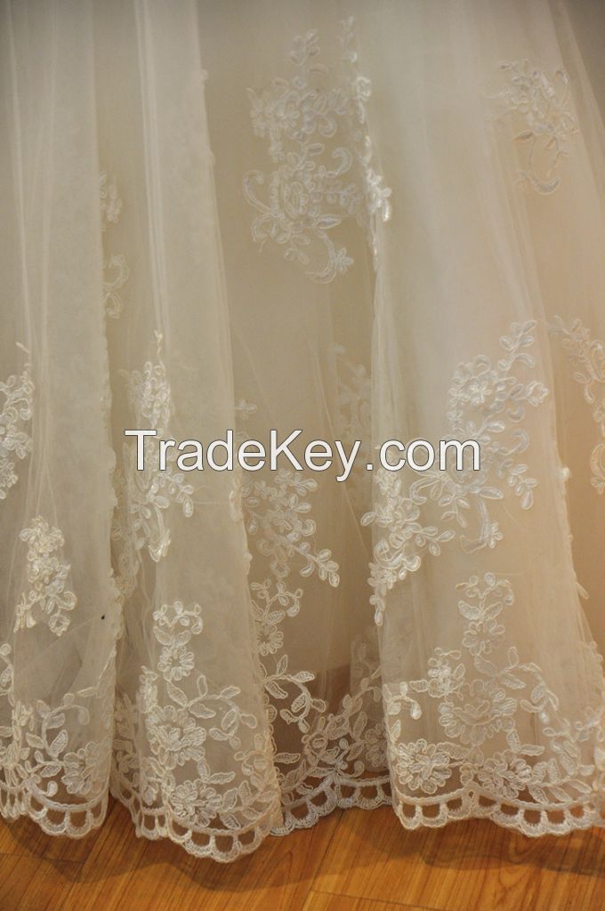 Strapless Princes Tulle Skirt Wedding Dress Real Picture Sweetheart