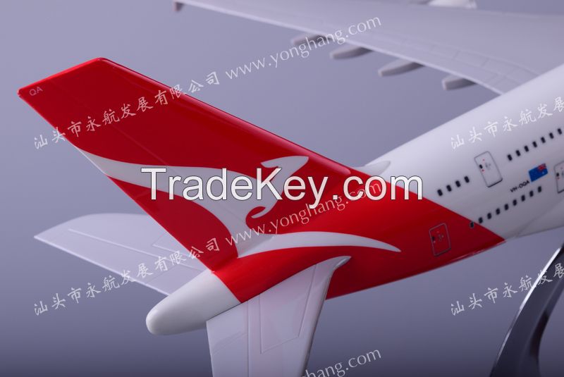 A380 resin plane model Qantas