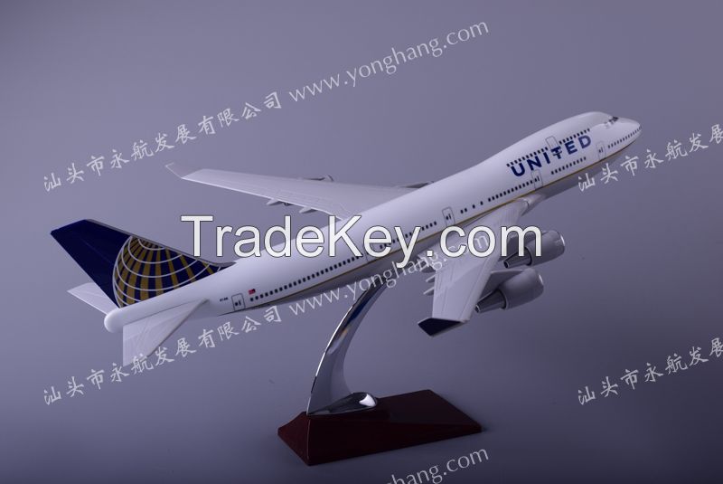 B747-400 resin plane model United