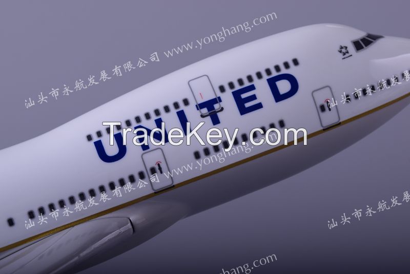 B747-400 resin plane model United