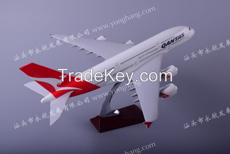 A380 resin plane model Qantas