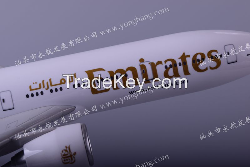 B777 resin plane model Emirates