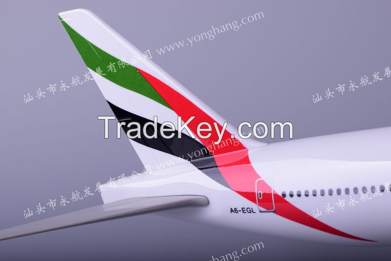 B777 resin plane model Emirates