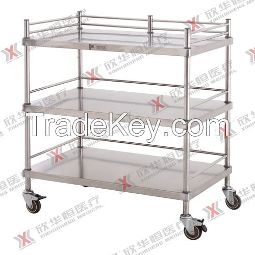 Stainless steel apparatus trolley