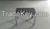 aluminum frame plastic wood  set WPC six combination desk 