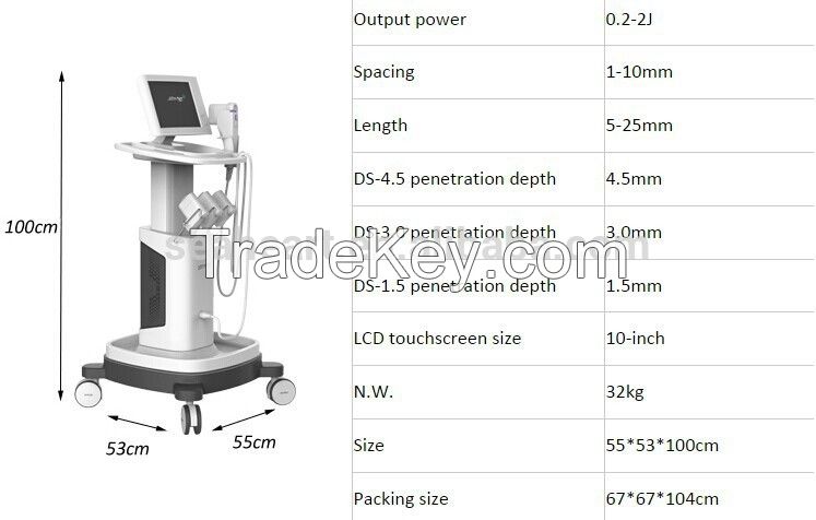 Cheap price CE approved face lift wrinkle removal Hifu machine