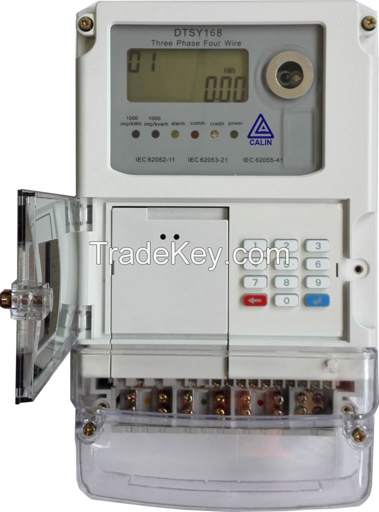 Three Phase STS Keypad Prepaid Energy Meter with GPRS Module