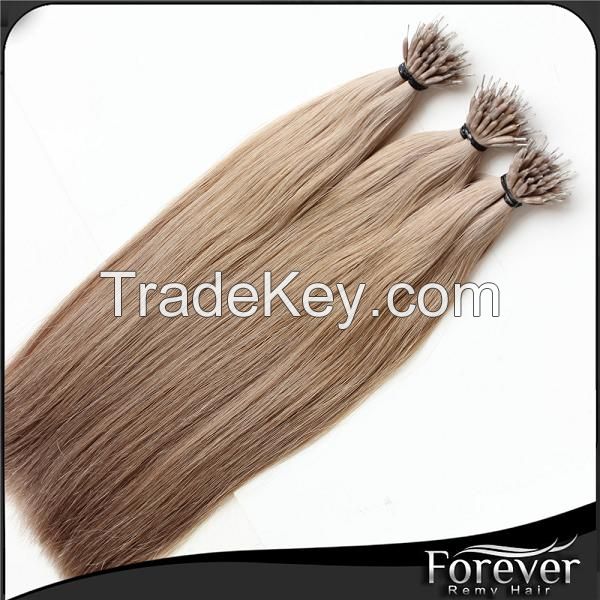 Forever factory real remy hair 18inch nano ring hair extensions    