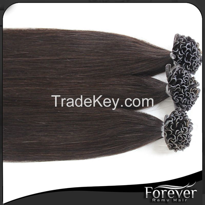 Forever Fast shipping hair extensions nail tip hair  18in 0.8g/s colors in stock