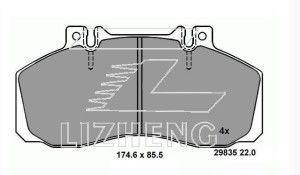 Auto Brake Pads/Disc Brake Pads/Non-asbestos Brake Pads/Front Brake Pads