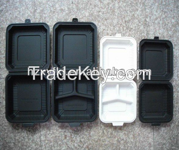 Eco-friendly 3-Compartment 1000ml Biodegradable Disposable Lunch box