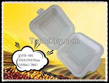 Eco-friendly disposable biodegradable take away hamburger box