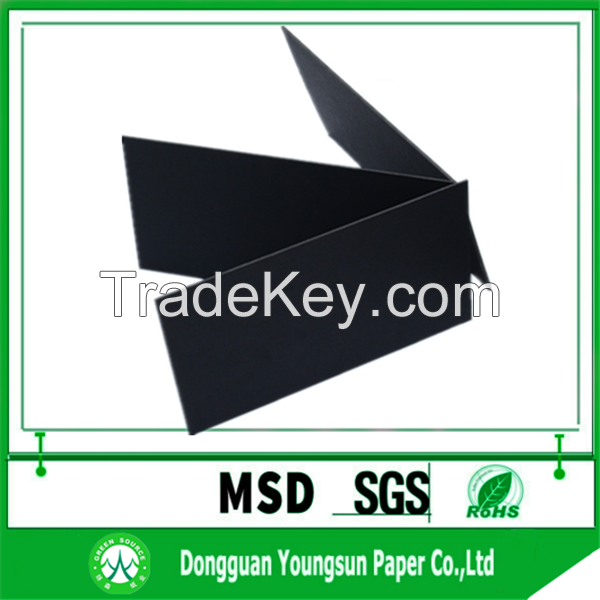 250gsm 300gsm 350gsm black paper board sheet 