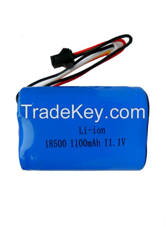 Lithium ion battery high rate 5C 18500 11.1V 