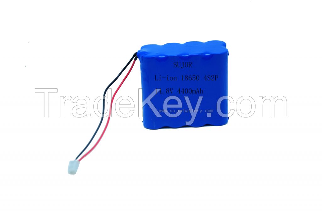 Lithium ion battery 18650 14.8V  4400mAh