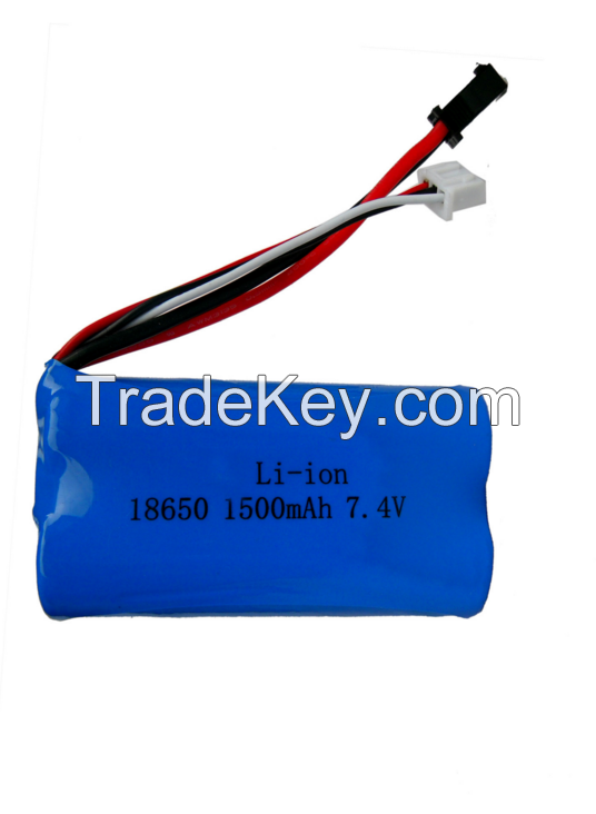 Lithium ion battery high rate 10C 18650 7.4V 