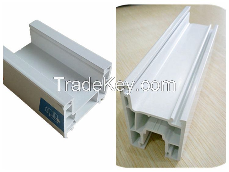 62mm upvc plastic extrusion profile for window and door