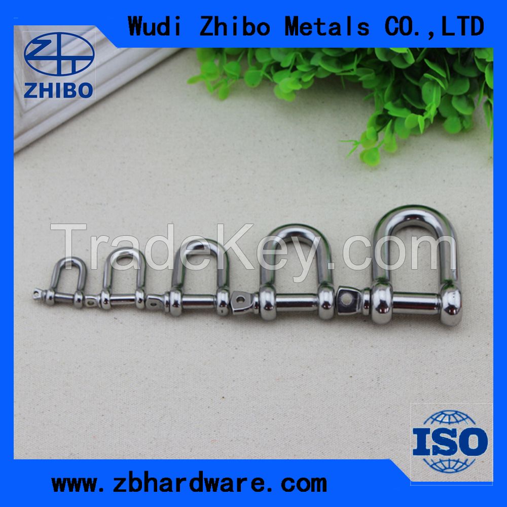 Hot Forged Stainless Steel AISI304/316 D Shackle/Bow Shackle US/Europe