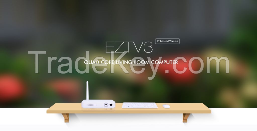 EZTV3 Quad core Android TV BOX OTT support wi-fi with 2.0MP camera and cover