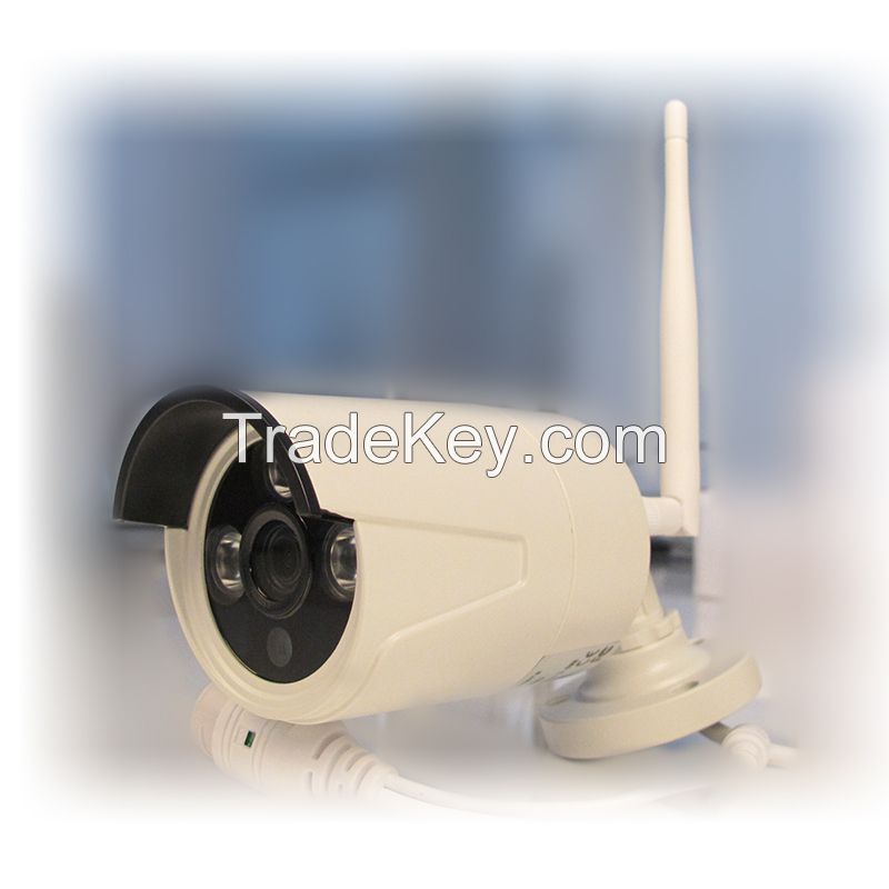 LS Vision 8 Channel 720P Real time NVR System with 8pcs Wireless WiFi Network IP Bullet Cameras