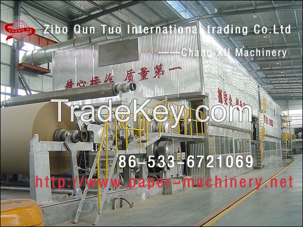 Overlay-mesh multiple-cylinder paper machine