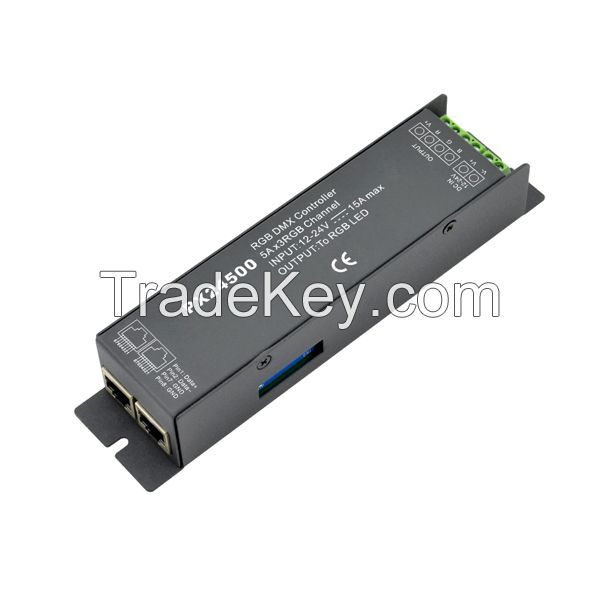 12-24VDC 180-360W RJ45 constant voltage dmx decoder PX24500