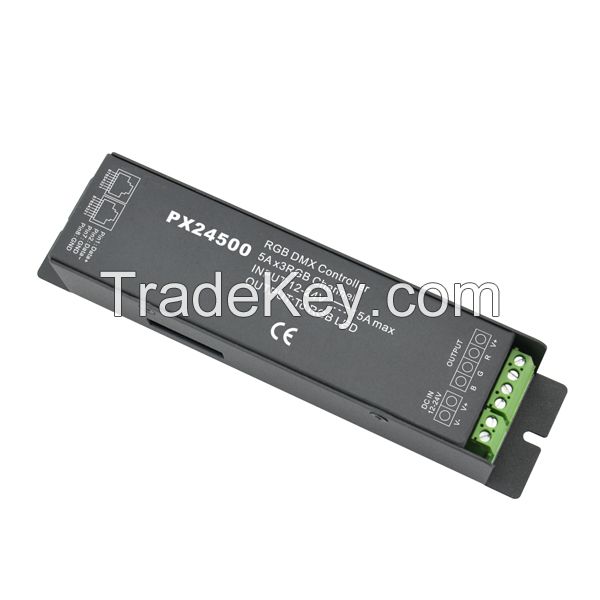 12-24VDC 180-360W RJ45 constant voltage dmx decoder PX24500