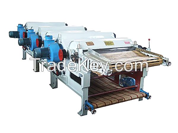 Three roller GM400 textile waste recycling machine