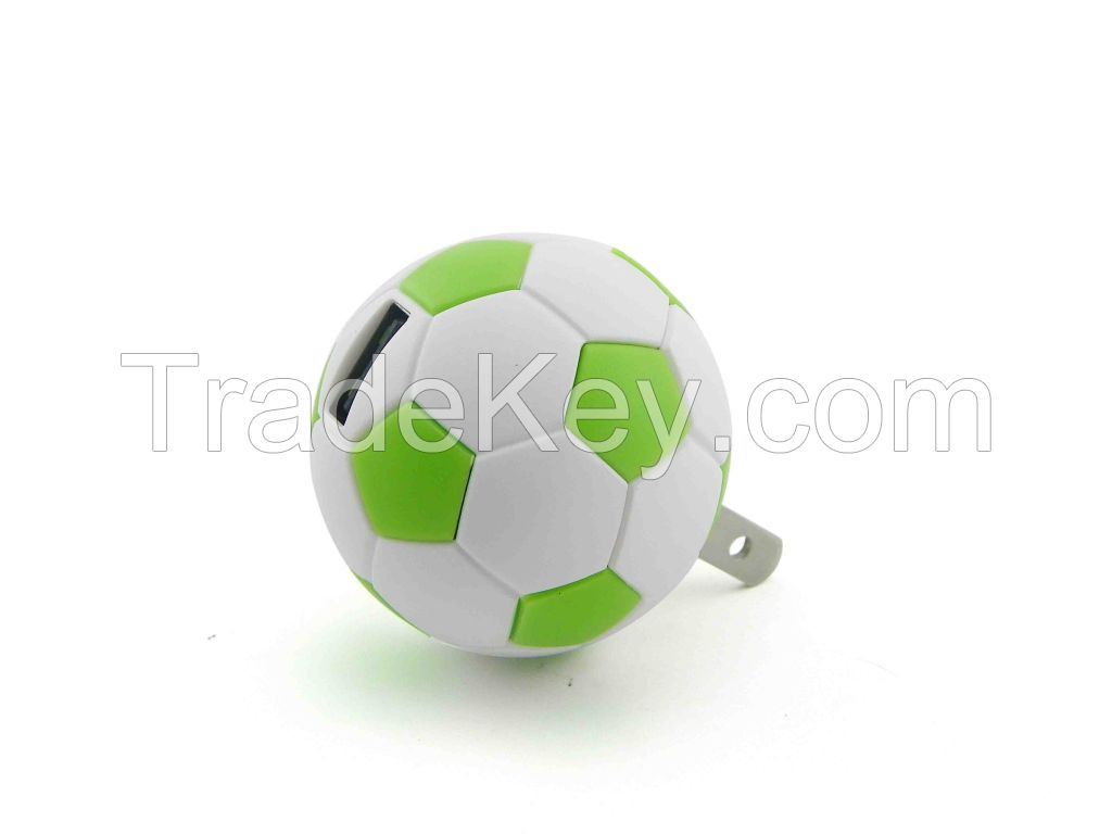 football uni-usb travel charger