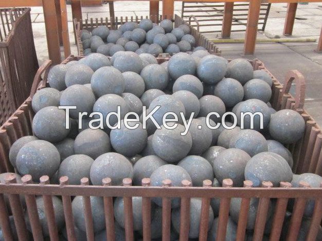 China high chrome alloy 26% 65HRCforged grinding steel ball