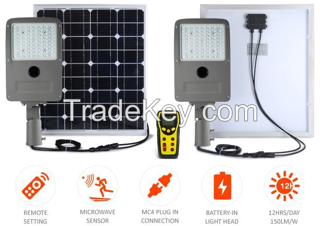 15w rechargeable programmable solar street light