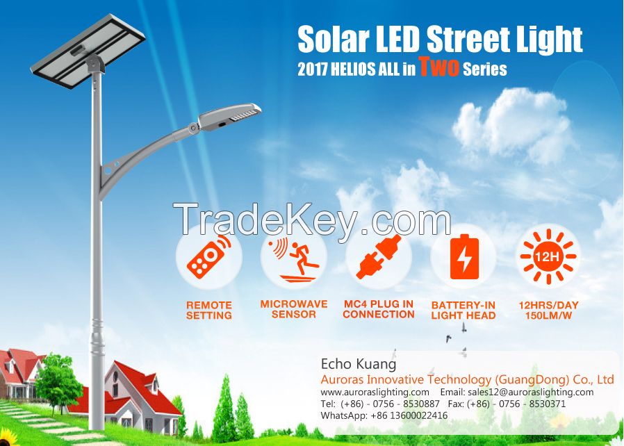 15w rechargeable programmable solar street light