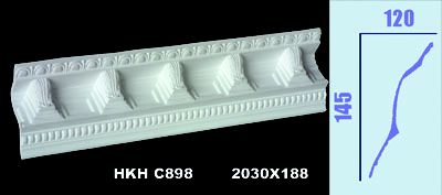 Gypsum Moulding Ceiling Decorative Products, Cornice