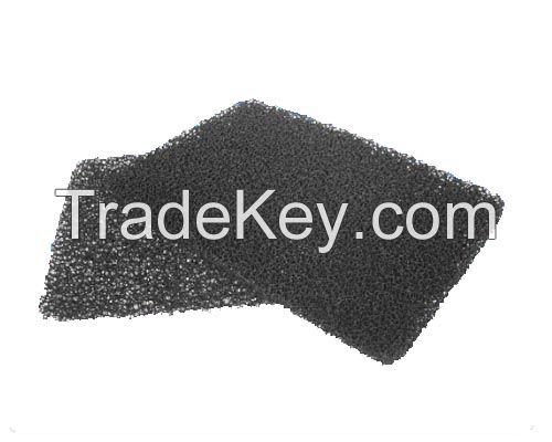 Activated carbon sponge filter mesh