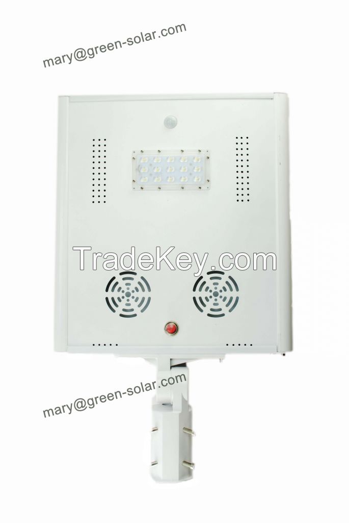 15W All-in-one solar street light with PIR motion sensor